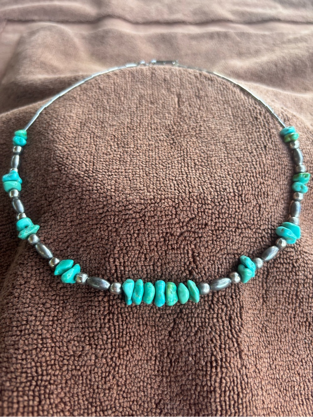 Southwestern Style Turquoise Chip Bead Necklace - Women Jewelry